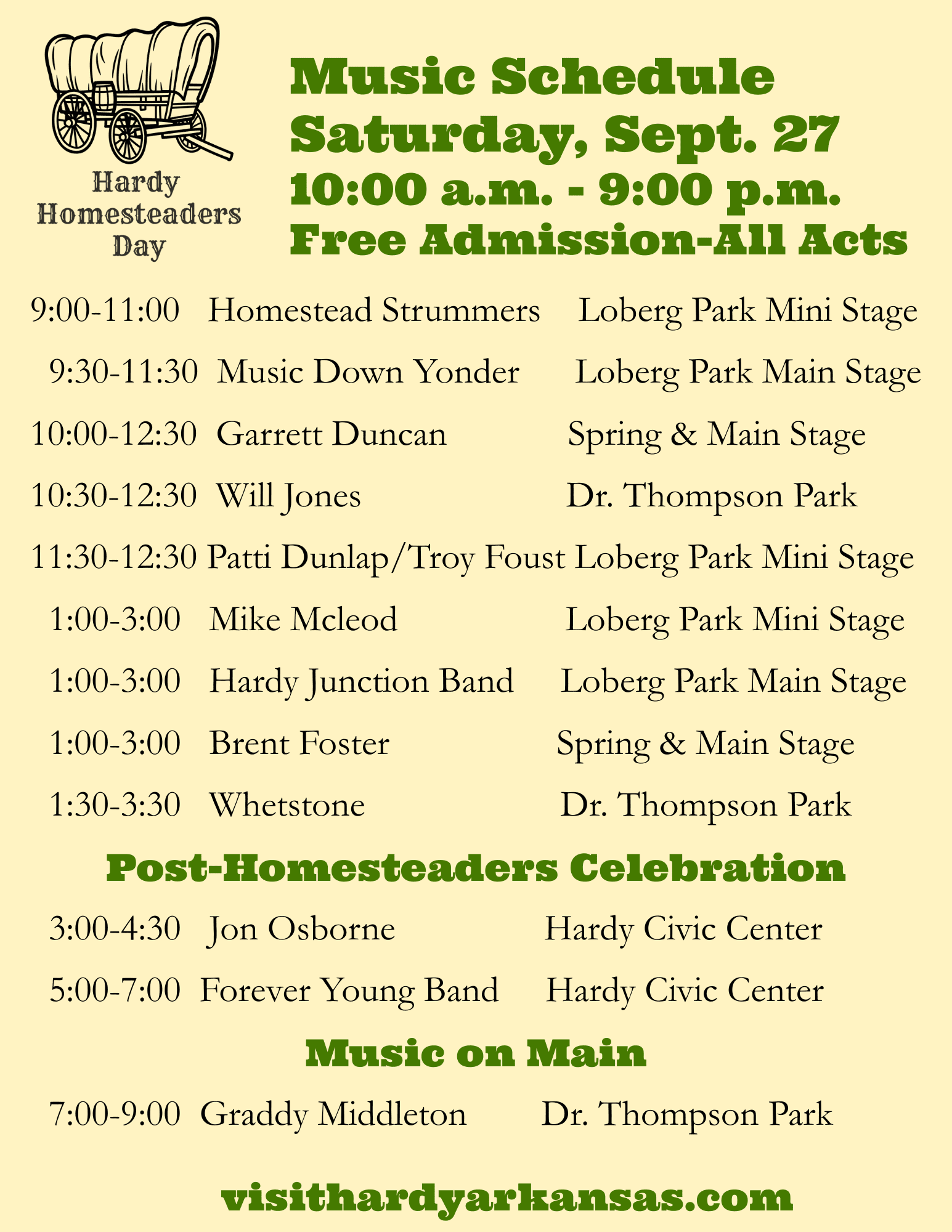 HHD et al, Full Music Flyer 2025